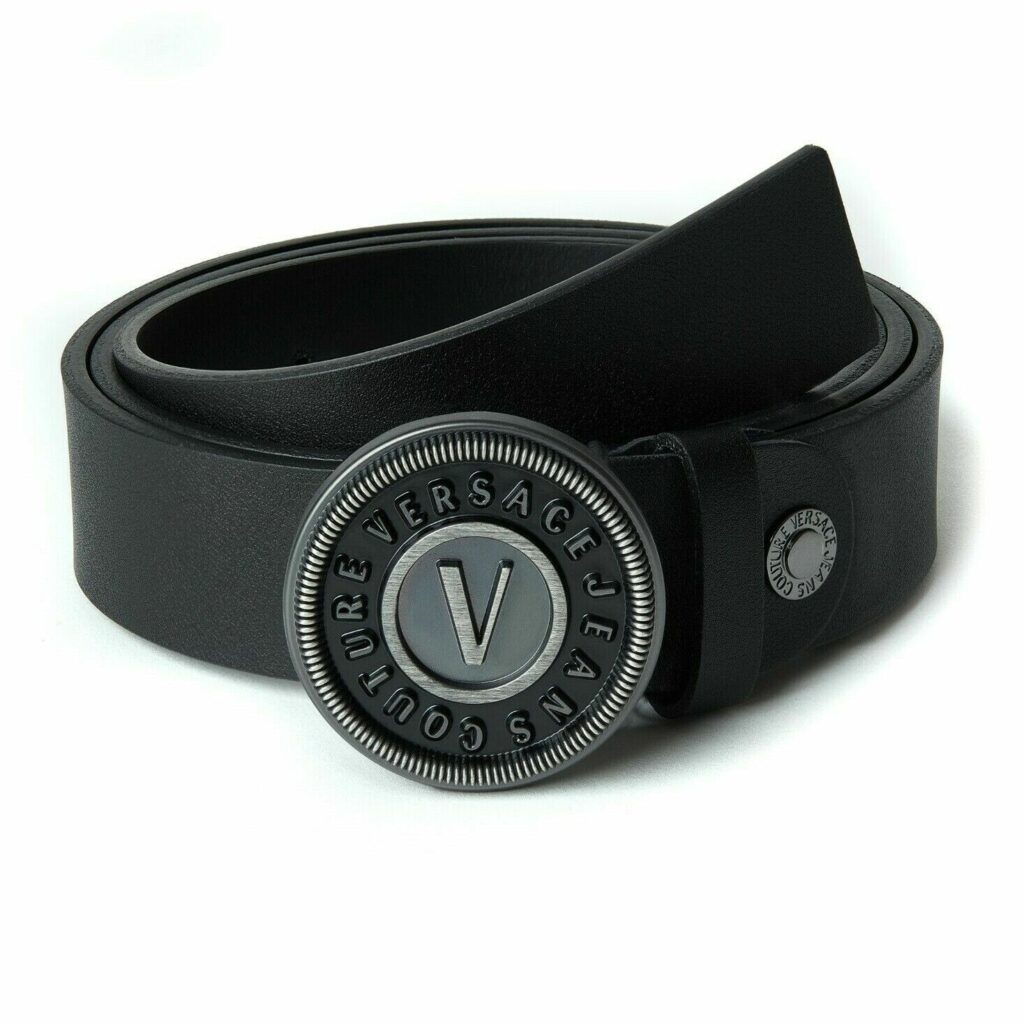 Versace Round buckle belt, Men's Accessories
