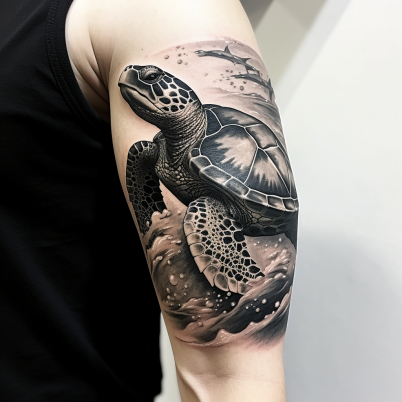 Cute Sea Turtle Tattoo - Embrace An Adorable And Charming