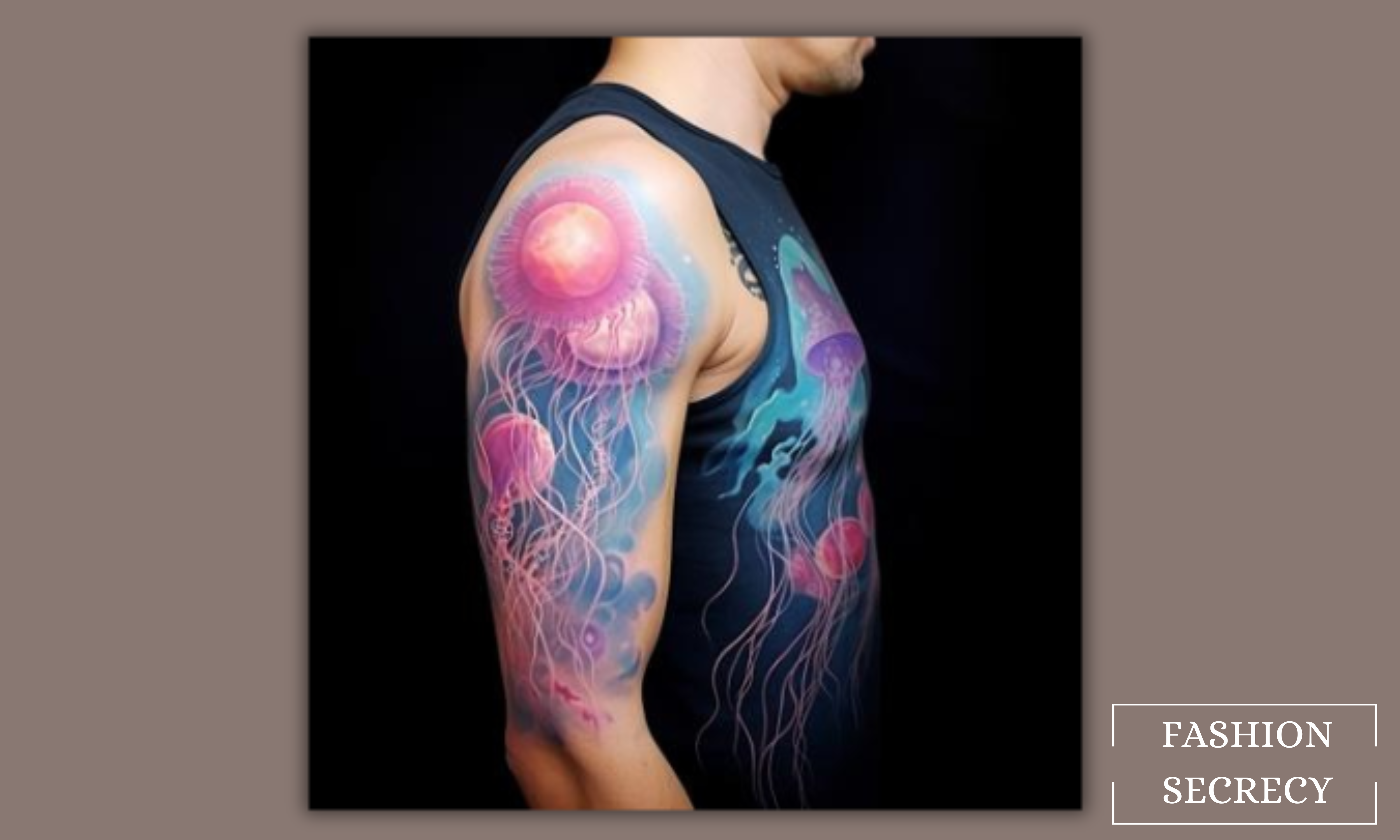 Purple Jellyfish Tattoo